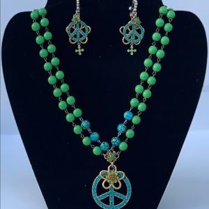 Jewelry- 1 necklace, 2 different earrings